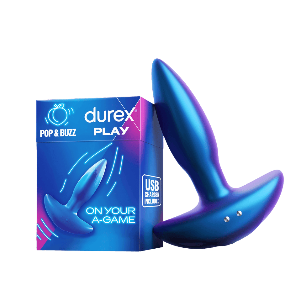 Durex® Pop & Buzz Anal Plug| Adult Sensory Sex Toys — Men, Women, Couple |  Firm and Waterproof Butt Plug – Durex USA