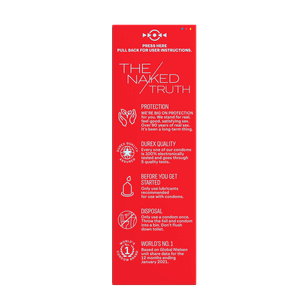 Durex XSensitive Thin Regular 24ct left side of package